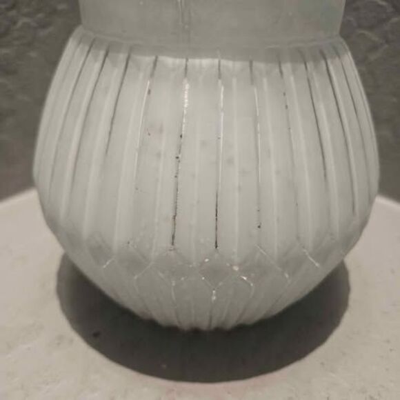 Frosted Mercury Glass Vase or  Votive 6" x 4" - Picture 1 of 5